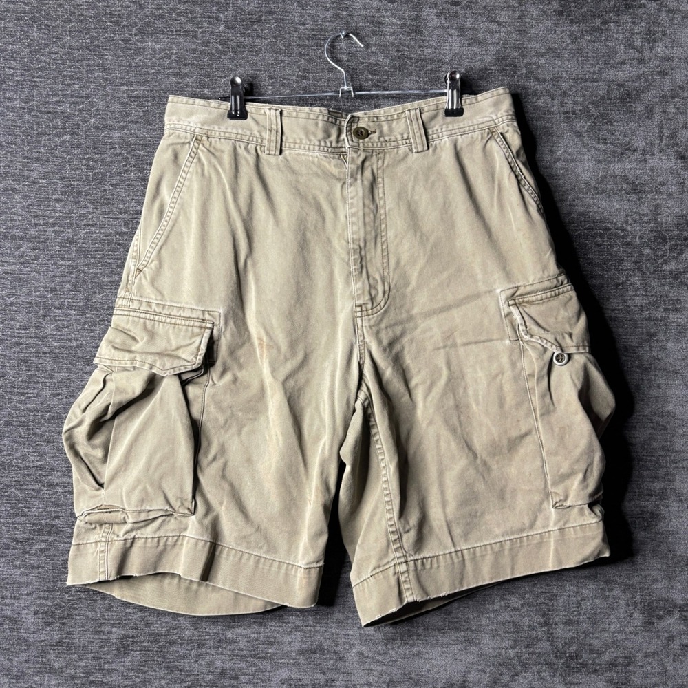 Vintage Polo Ralph Lauren Khaki Cargo Shorts Mens 32 Classic 67 Chino Utility